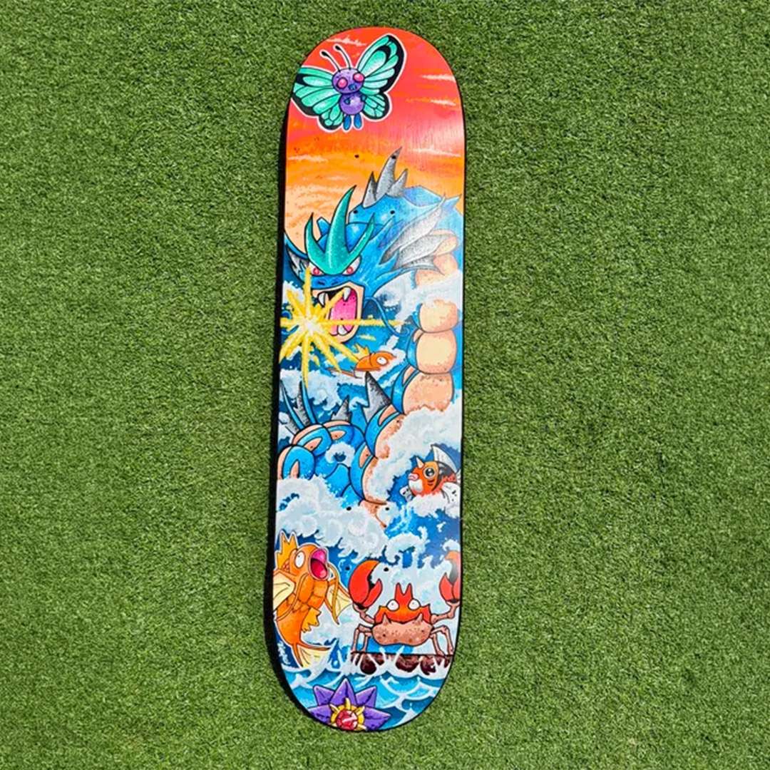 Hand painted Pokemon Skateboard